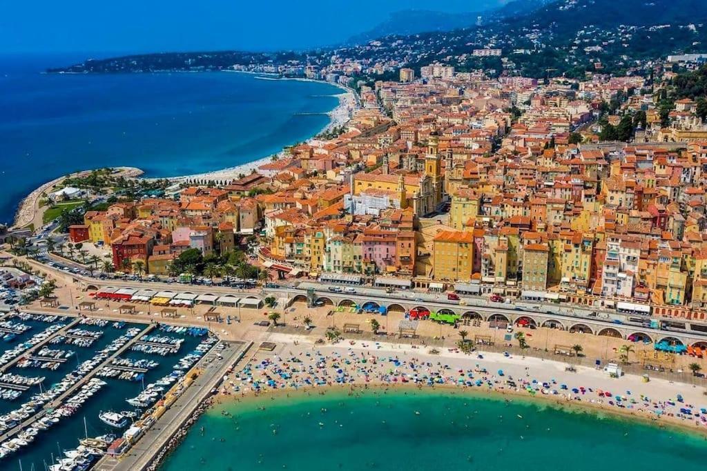 Beau 2 Pieces,Terrasse, Parking Menton Centre Apartman Kültér fotó